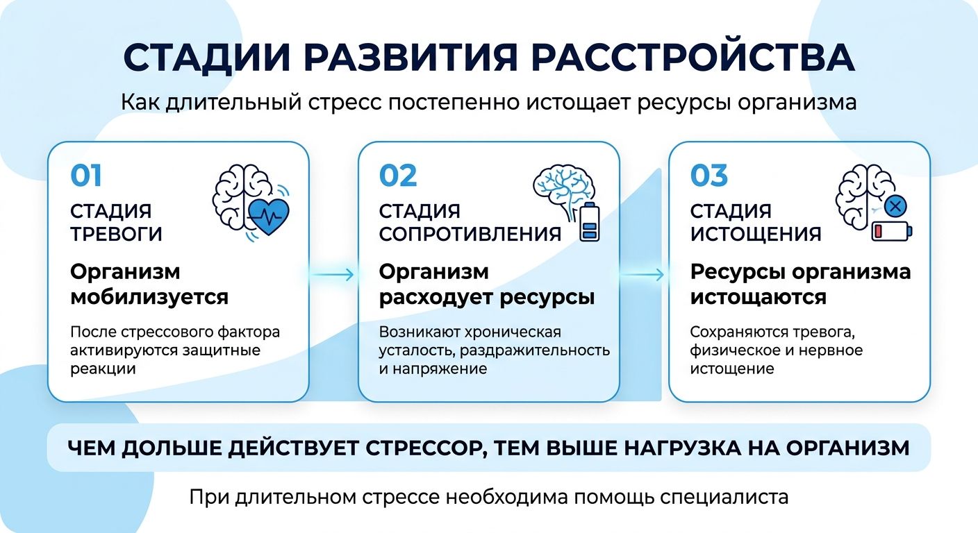 Лечение стресса в Нариманове инфографика